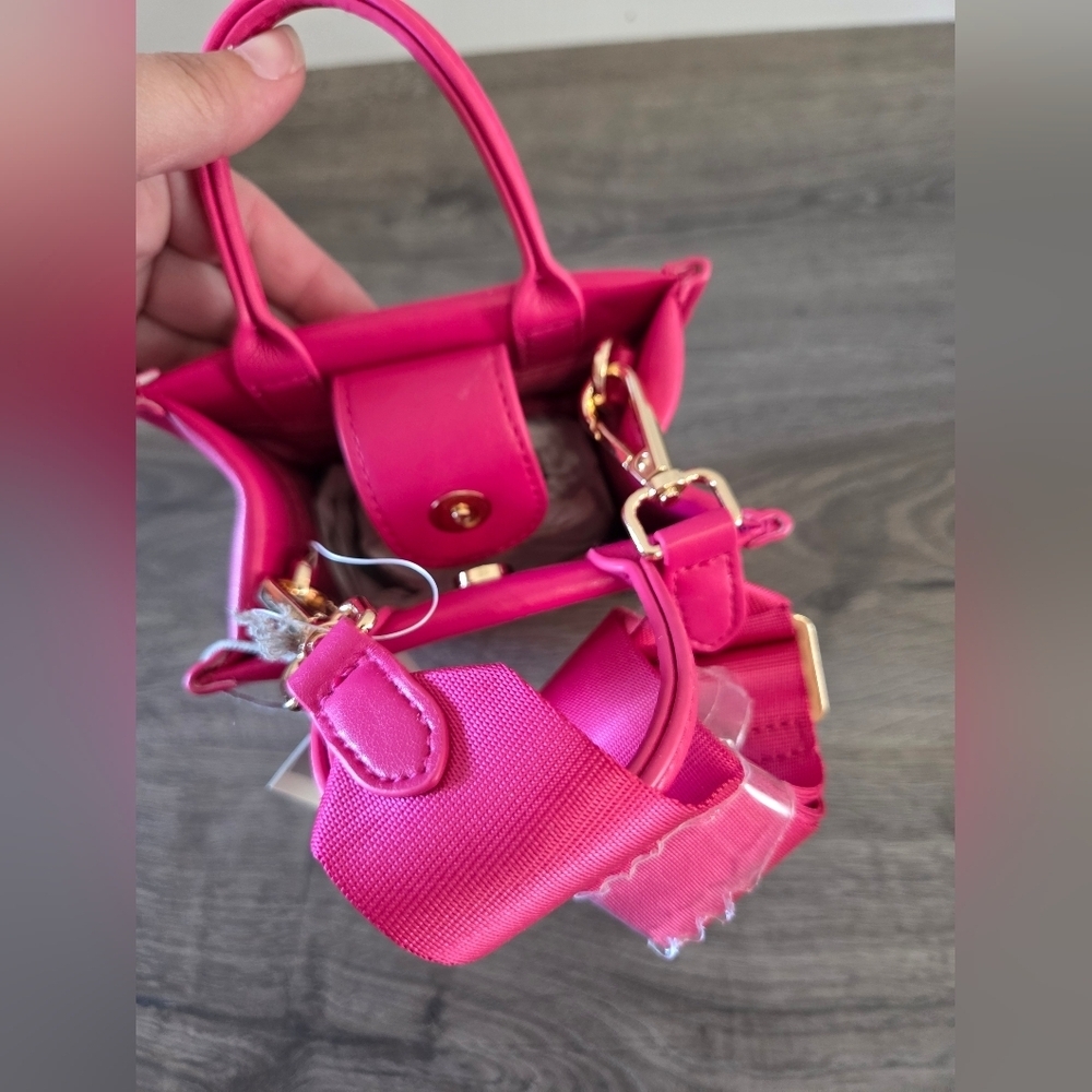 Pink Mini Boxy Tote Handbag NWT - Picture 3 of 5